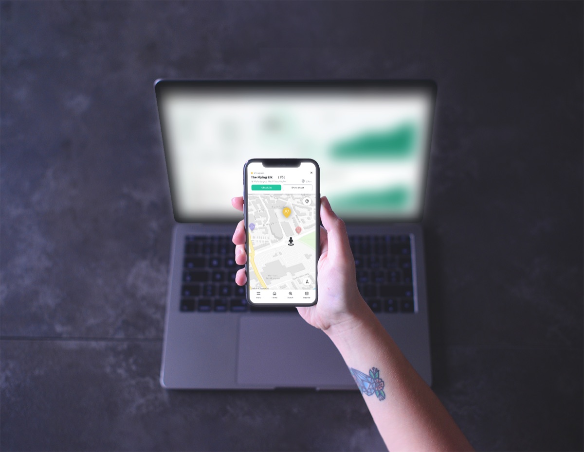 Cadi — a sales rep using the app on a phone in the field
