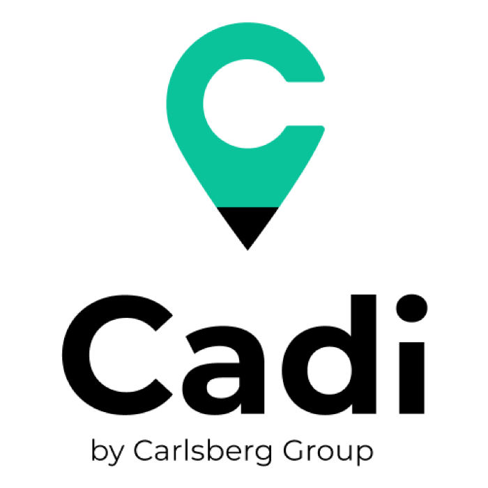Cadi logo: a location pin and stylized C, by Carlsberg Group