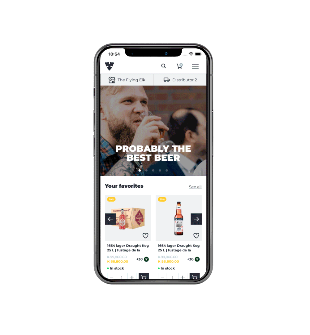 Animated walkthrough of the search experience