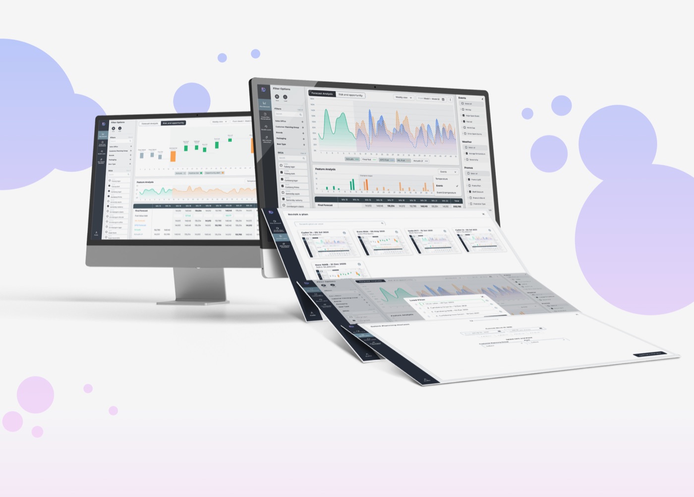 Forecast Demand — predictive demand-planning dashboard on desktop