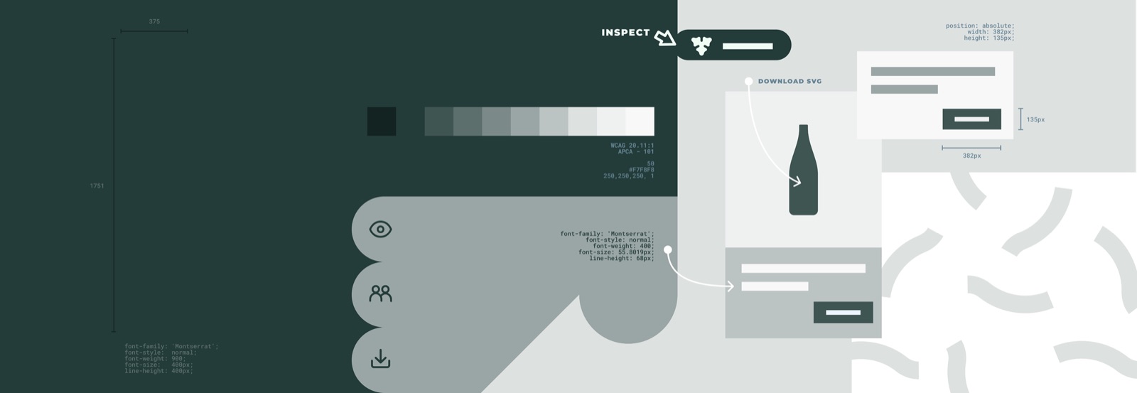 Malty design system — component inspection and design tokens