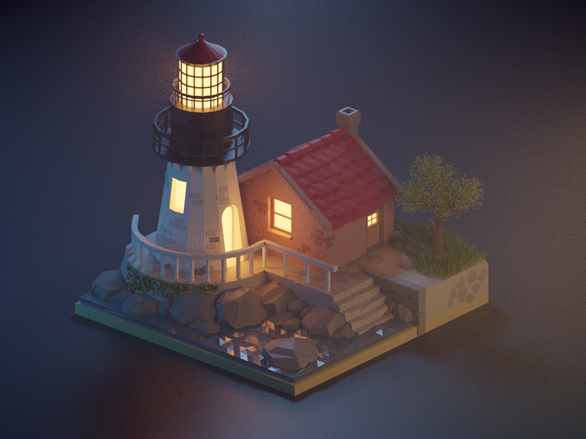 Motion and 3D — still from a rendered animation